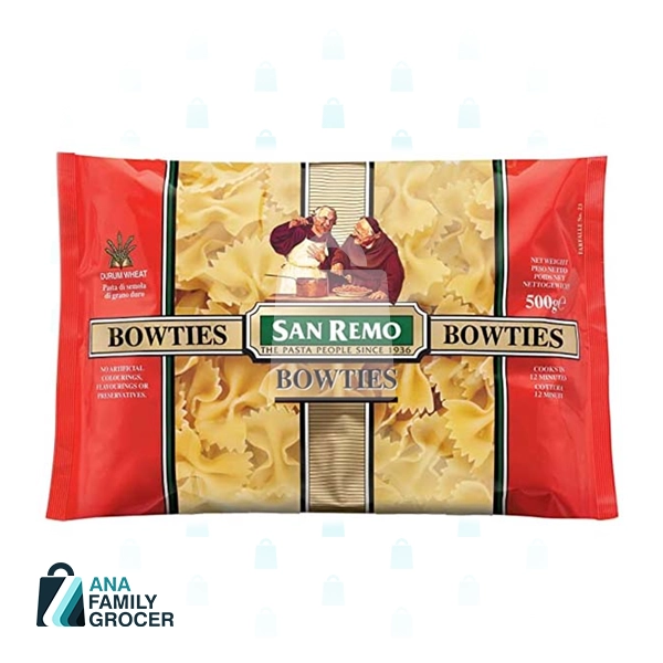 SAN REMO PASTA BOWTIES 500G
