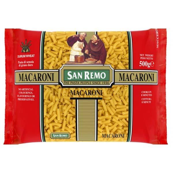 SAN REMO PASTA MACARONI 500GM