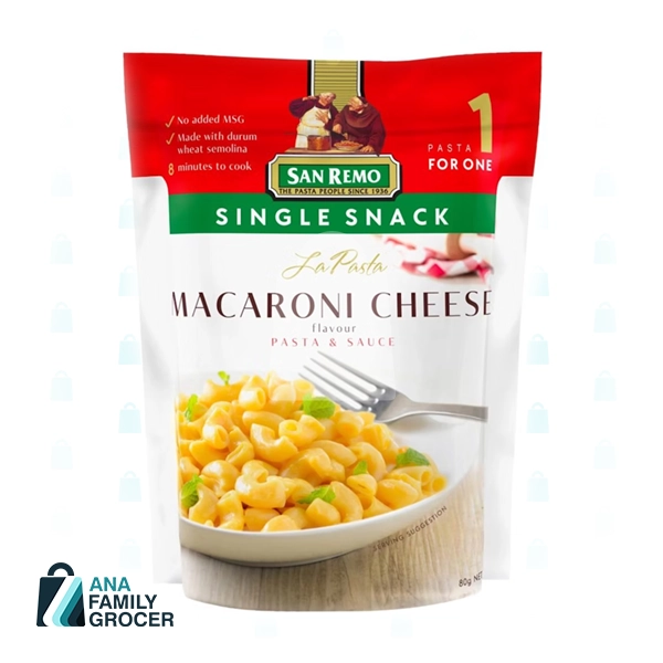 SAN REMO PASTA MACARONI CHEESE #295 80G