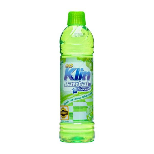 SOKLIN FLOOR CLEANER BOTTLE ( APPLE ) - LIGHT GREEN 450 ML