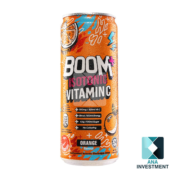 BOOM+ ISOTONIC VITAMIN C (ORANGE) 325ML