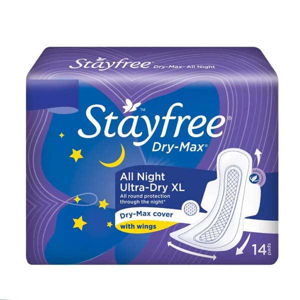 STAYFREE DRYMAX WITH WINGS ULTRA THIN ALL NIGHT 14 PADS