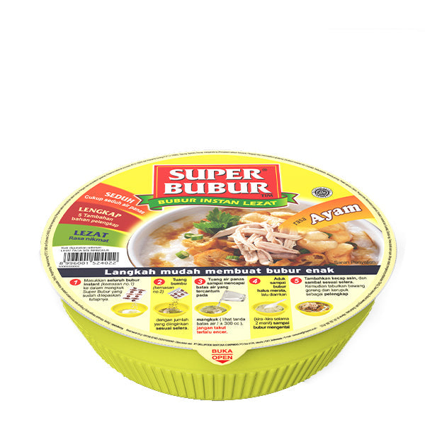 SUPER BUBUR AYAM CUP  (PORRIDGE) 64GM