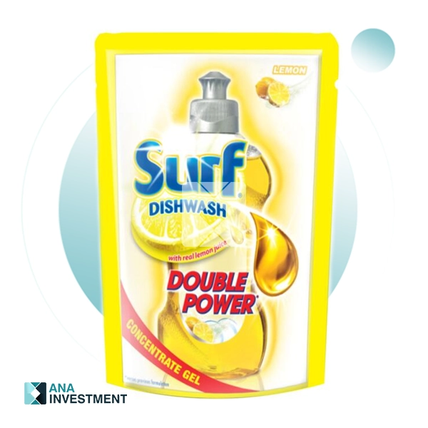 SURF DISHWASH WITH REAL LEMON EXTRACT 750ML