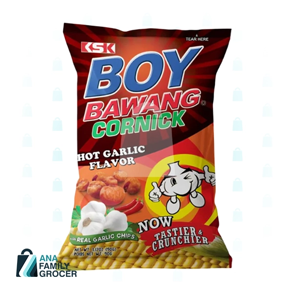 BOY BAWANG CORNICK HOT GARLIC 90G