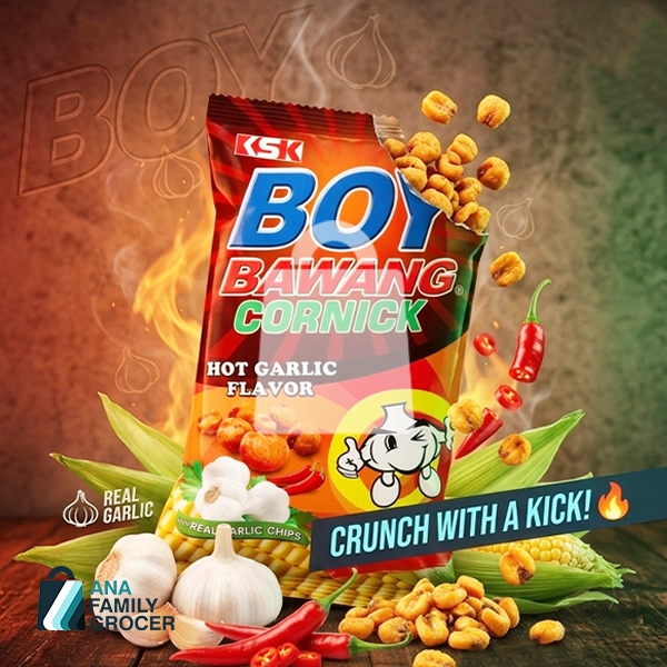BOY BAWANG CORNICK HOT GARLIC 90G