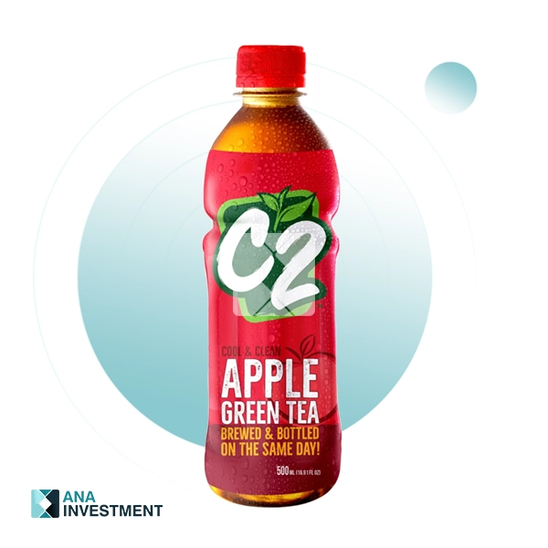 C2 GREEN TEA APPLE 500ML