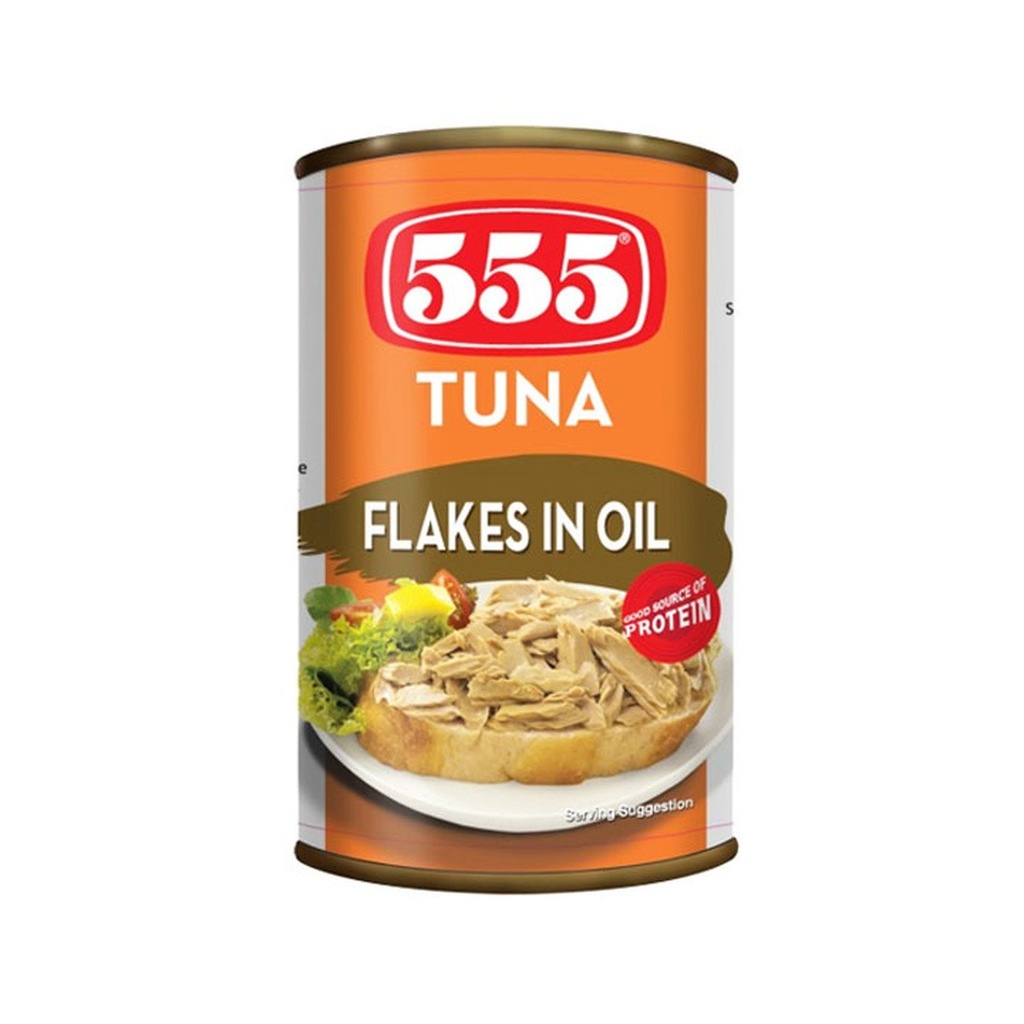 555 TUNA FLAKES IN OIL 155G