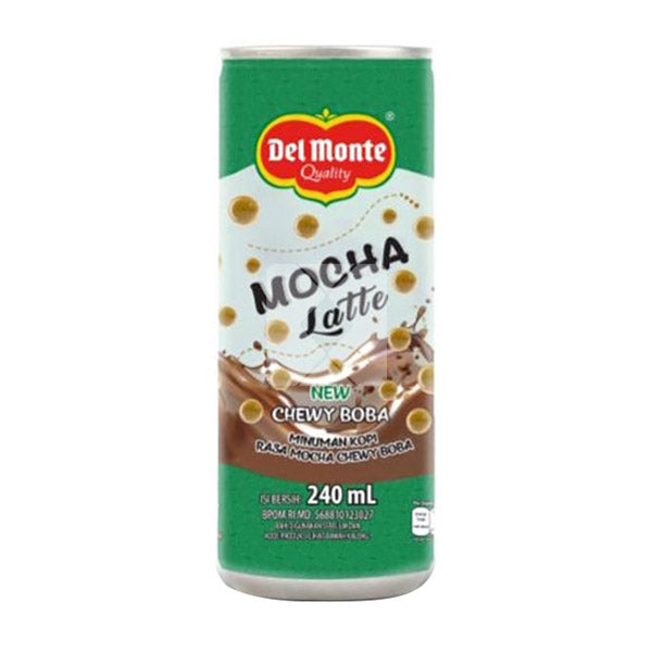 DELMONTE MOCHA LATTE CHEWY BOBA 240ML