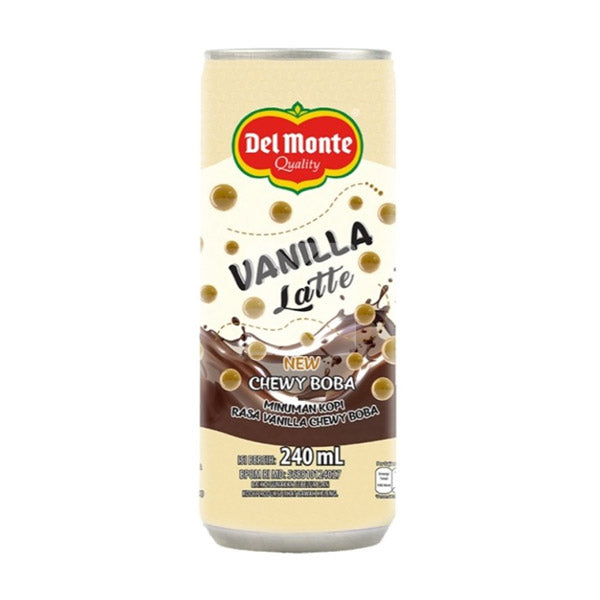 DELMONTE VANILLA LATTE CHEWY BOBA 240ML