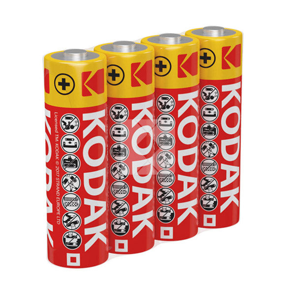 KODAK ZINC SUPER HEAVY DUTY BATTERIES PACK AA 4NOS