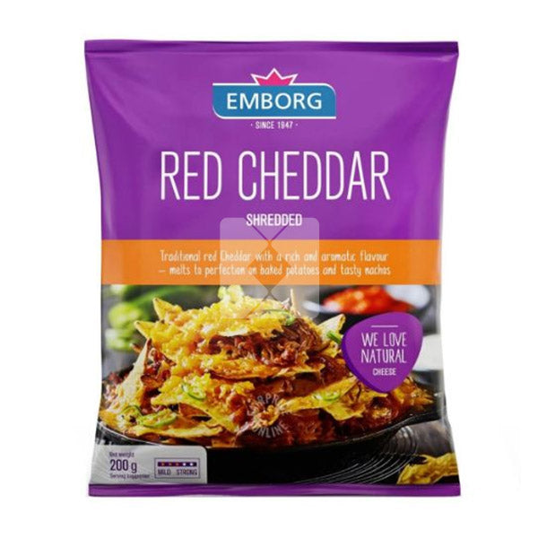 RED CHEDDAR CHEESE 50 + SHREDDED 200G