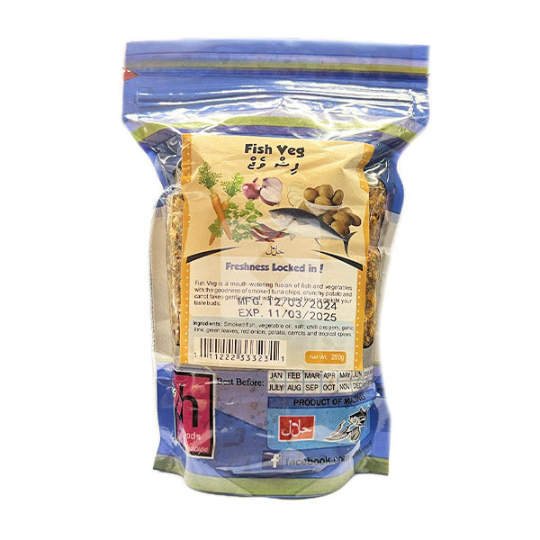UHBA FISH VEG 250G