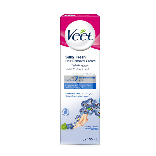 VEET HAIR REMOVAL CREAM SILKY FRESH SENSITIVE SKIN 100G