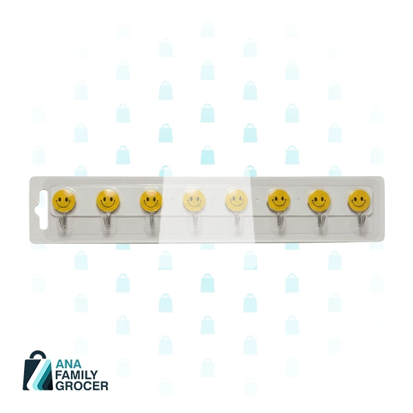 CLOTH HOOK SET - HAPPY FACE