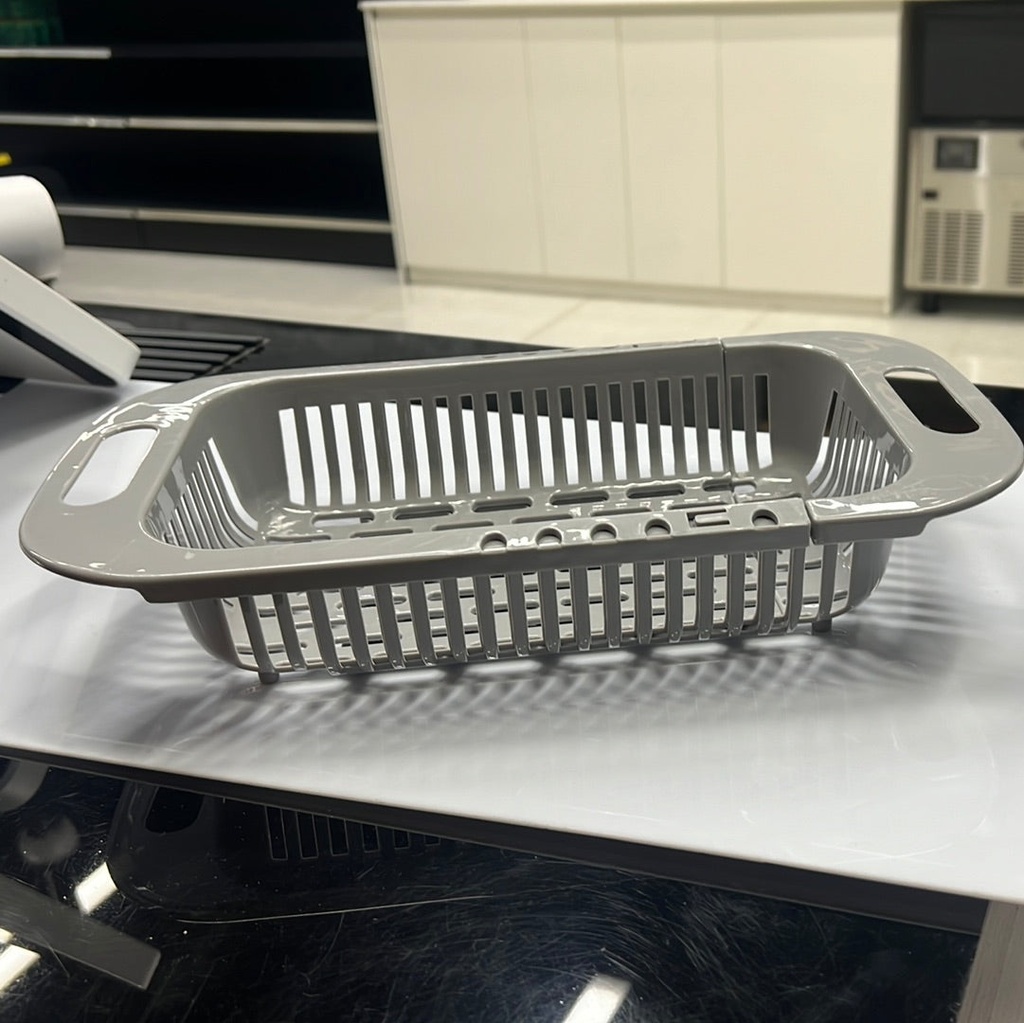 EXTENDABLE DRAIN BASKET - GREY