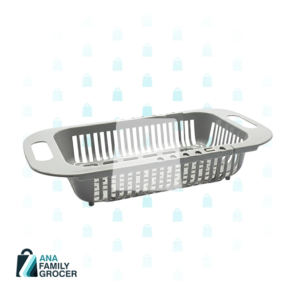EXTENDABLE DRAIN BASKET - GREY