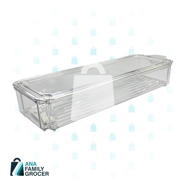 FRIDGE STORAGE CONTAINER RECTANGULAR - 30CM X 10CM X 5CM (850ML) - SMALL
