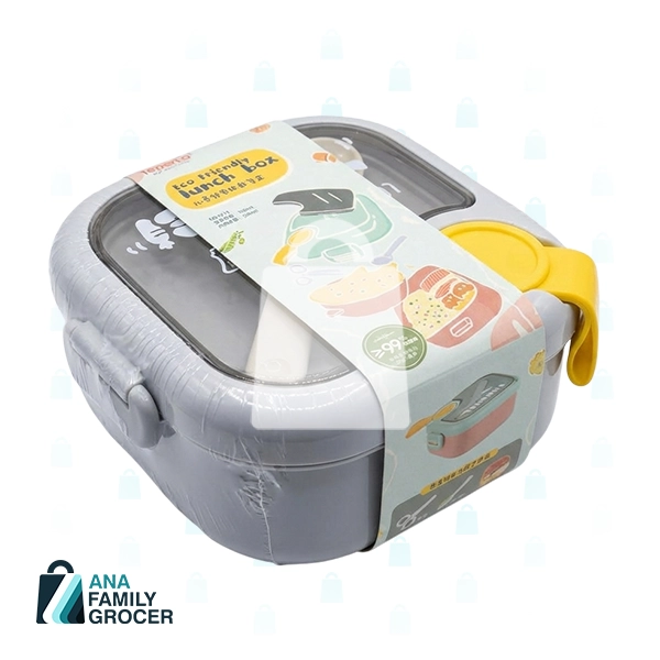 PLASTIC BENTO LUNCH BOX - BLUE