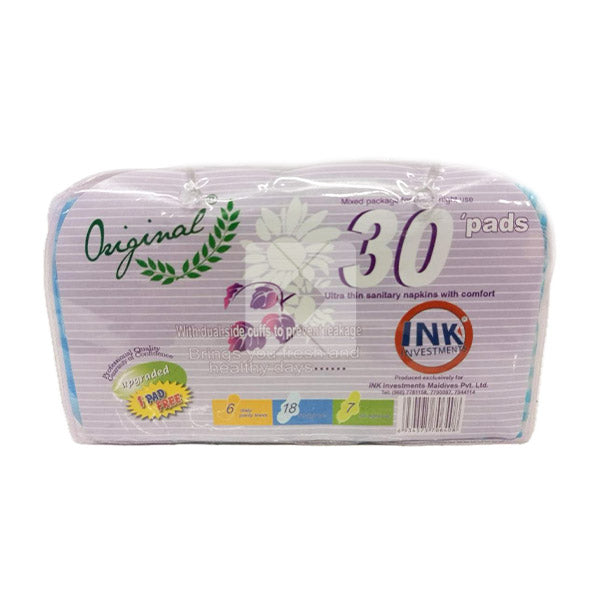 INK ORIGINAL30 PADS PURPLE