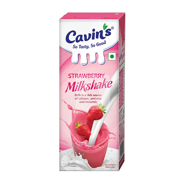 CAVINS STRAWBERRY MILKSHAKE 180ML