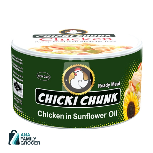 CHICKI CHUNK CHICKEN IN SUNFLOWER OIL 160G