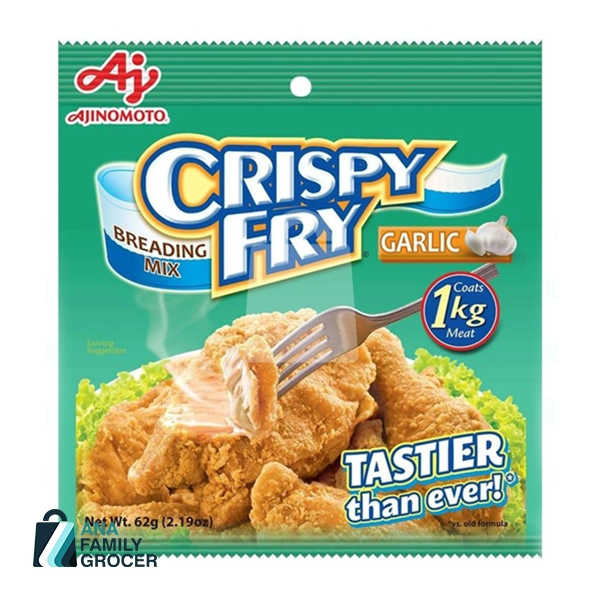 AJINOMOTO CRISPY FRY GARLIC BREADING MIX 62G