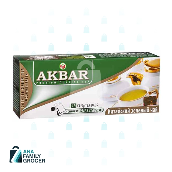 AKBAR CHINESE GREEN TEA 25BAGS X 1.5G