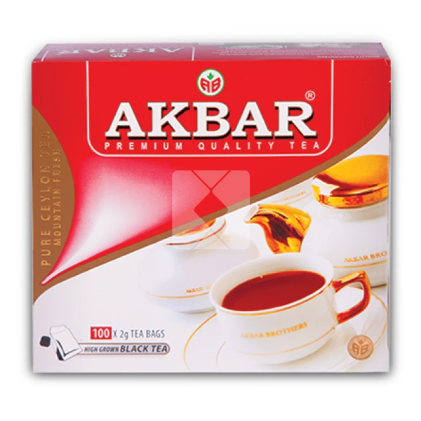 AKBAR TEA BAGS 100 X 2GM