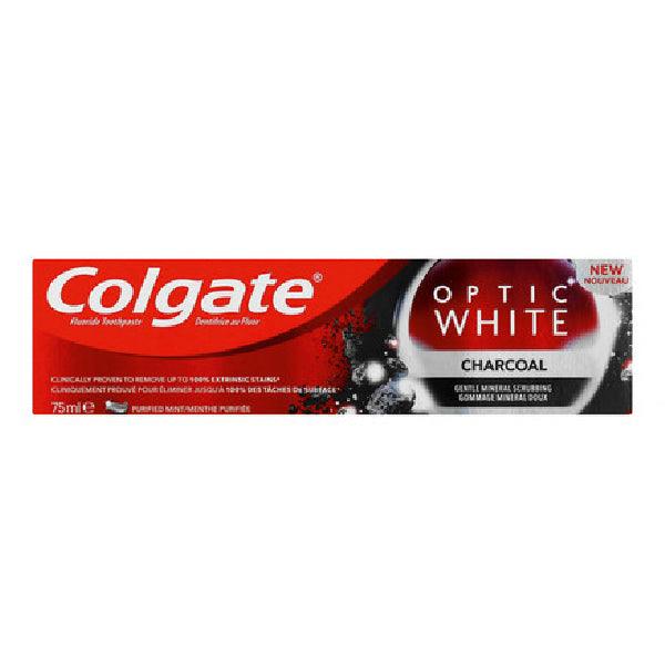 COLGATE OPTIC WHITE TOOTHPASTE CHARCOAL 75ML(100GM)