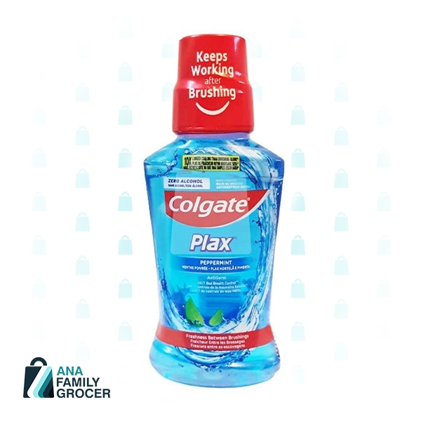 COLGATE PLAX MOUTHWASH PEPPERMINT 250ML