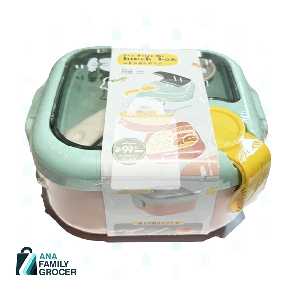 PLASTIC BENTO LUNCH BOX - PINK