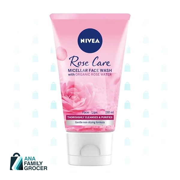 NIVEA ROSE CARE FACE WASH GEL 150ML