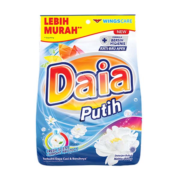 DAIA WASHING POWDER WHITE 800GM
