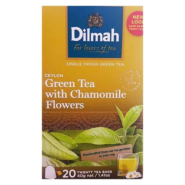 DILMAH TBAG CEYLON GREEN TEA WITH CAMOMILE