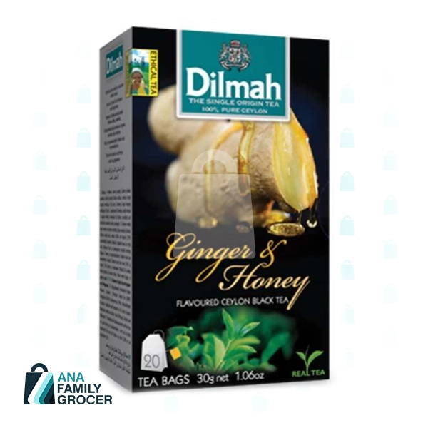 DILMAH TEA BAG GINGER & HONEY 20 BAGS