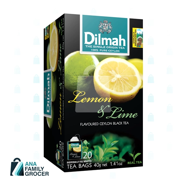 DILMAH TEA LEMON & LIME 20 BAGS