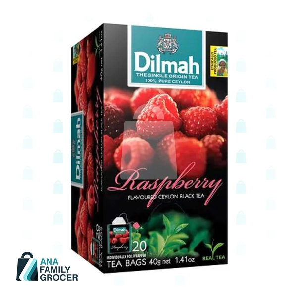 DILMAH TEA BAG RASPBERRY 20 BAGS