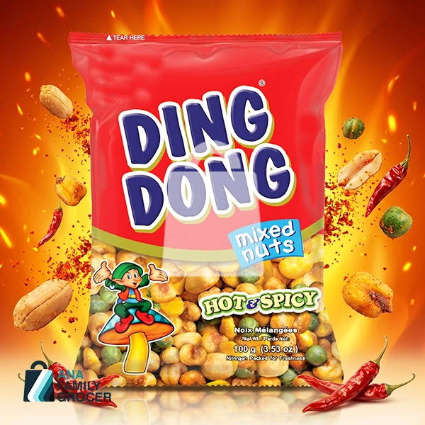 DING DONG HOT & SPICY NUTS 100G