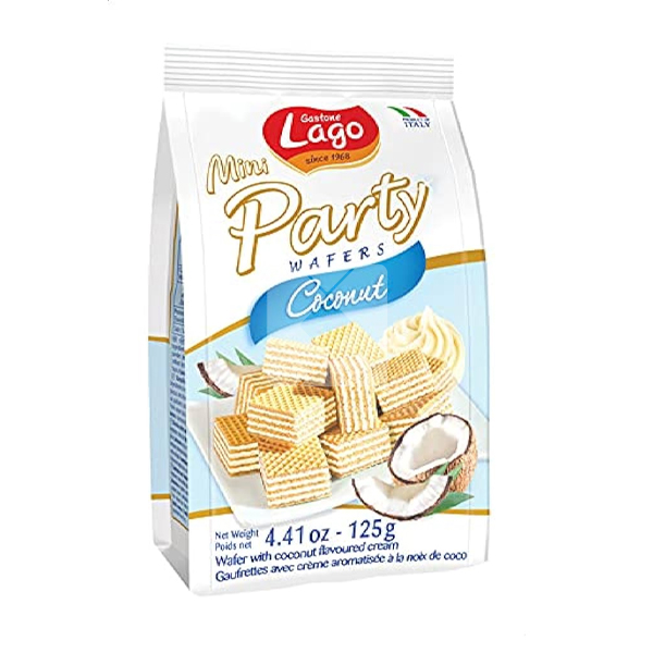 LAGO MINI PARTY WAFER COCONUT 125G