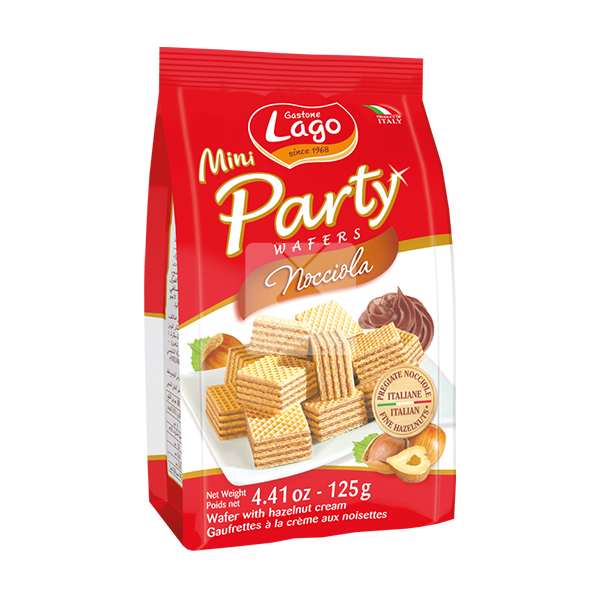 LAGO MINI PARTYWAFER HAZELNUT 125G