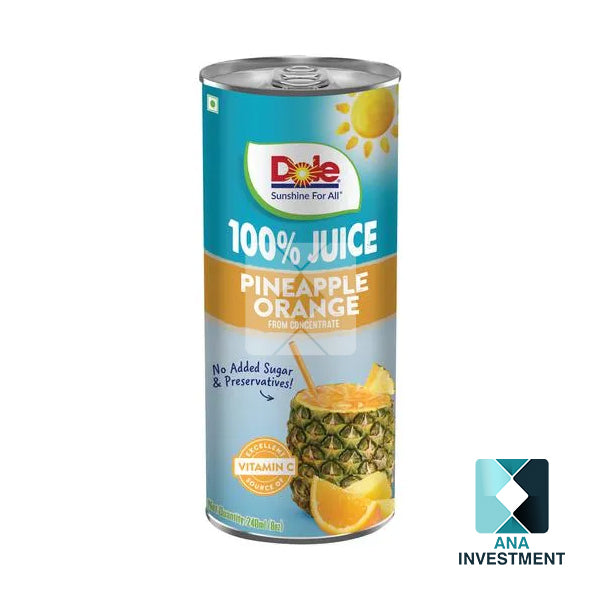 DOLE PINEAPPLE ORANGE JUICE 240ML