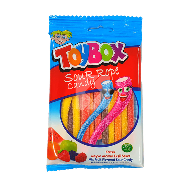 TOYBOX LICORICE SOURROPE-MIXFRUIT FLAVORED SOURCANDY 80G