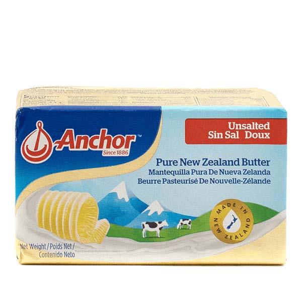 ANCHOR BUTTER UNSALTED SALTED 227G