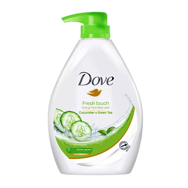 DOVE BODY WASH GO FRESH CUCUMBER 1L