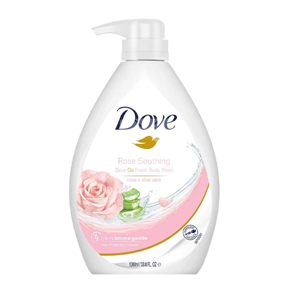 DOVE BODY WASH GO FRESH ROSE SOOTHING 1L