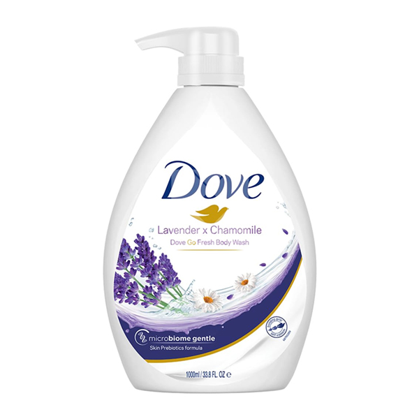 DOVE BODY WASH LAVENDER & CHAMO 1L