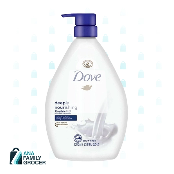 DOVE BODY WASH DEEPLY NOURISHING 1L