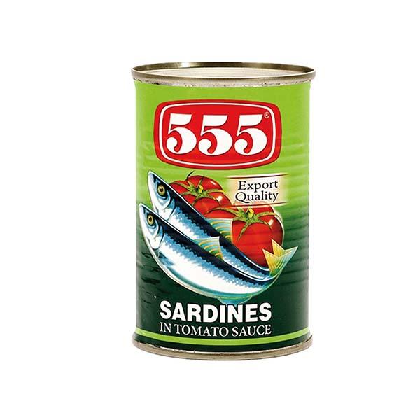 555 SARDINES IN TOMATO SAUCE 155G