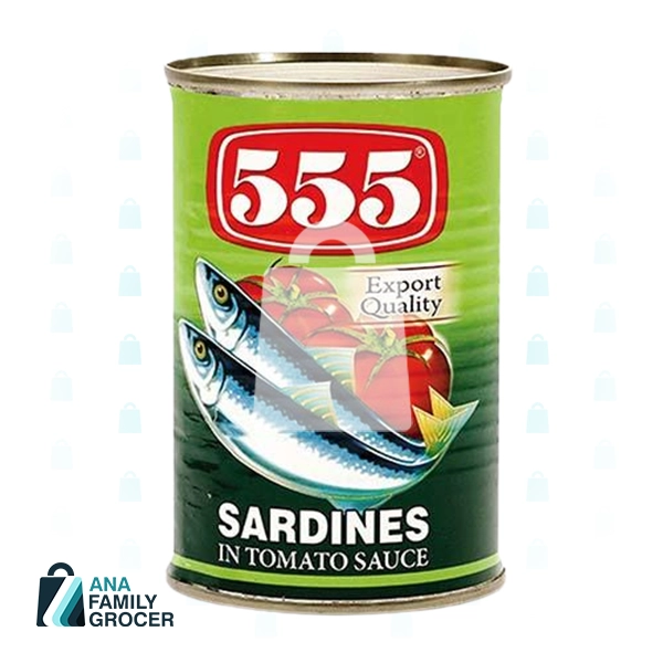 555 SARDINES IN TOMATO SAUCE 155G